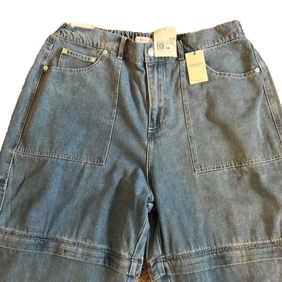 FOREVER 21 Plus Apparel cargo zip off jeans - Picture 4 of 8